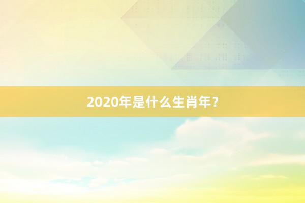 2020年是什么生肖年？